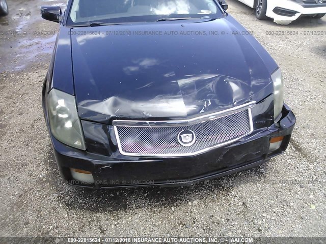 1G6DP577460210903 - 2006 CADILLAC CTS HI FEATURE V6 BLACK photo 6