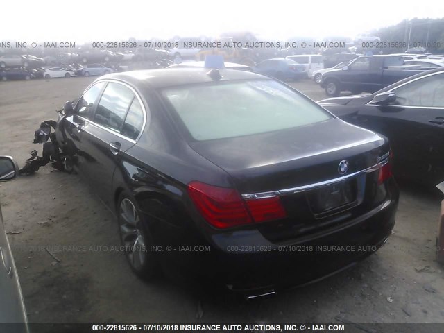 WBAKC8C53CC436699 - 2012 BMW 750 LXI BLACK photo 3