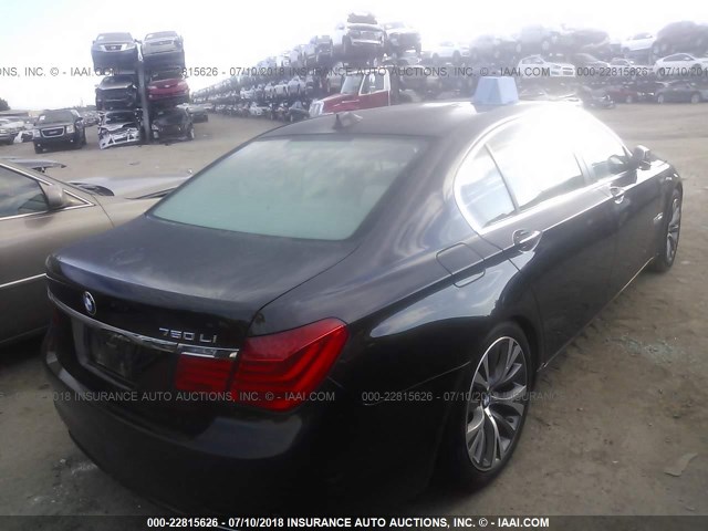 WBAKC8C53CC436699 - 2012 BMW 750 LXI BLACK photo 4