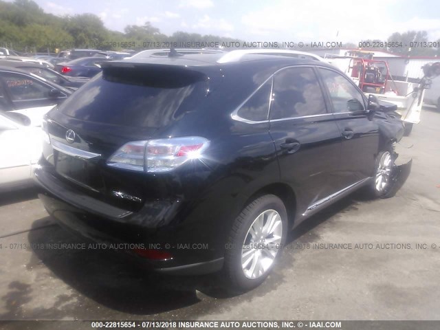 JTJBC1BA8B2037085 - 2011 LEXUS RX 450 BLACK photo 4