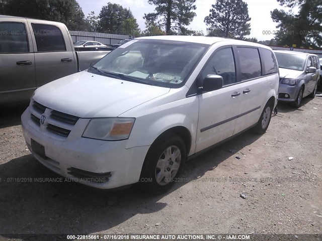 2D8HN44H08R714869 - 2008 DODGE GRAND CARAVAN SE WHITE photo 2