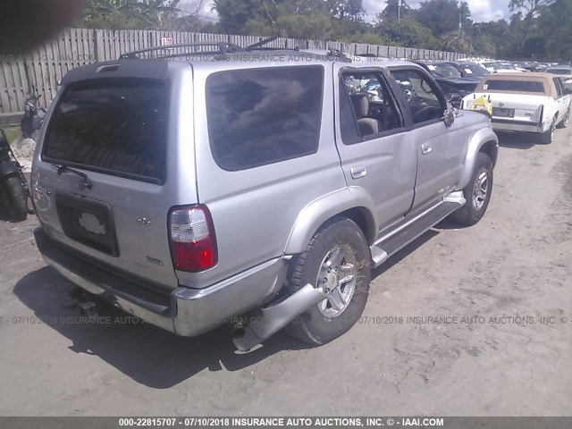 JT3GN86R510196463 - 2001 TOYOTA 4RUNNER SR5 SILVER photo 4