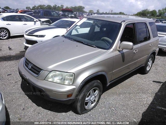 JHLRD1878YC047454 - 2000 HONDA CR-V SE/EX GOLD photo 2