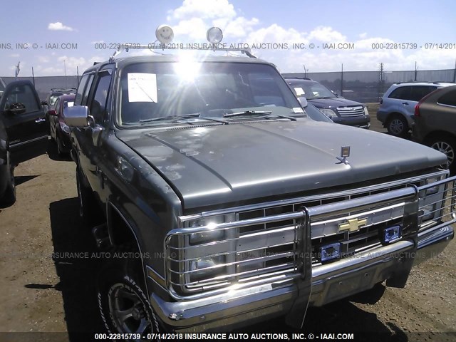 1G8EK18H1FF131034 - 1985 CHEVROLET BLAZER K10 GRAY photo 6