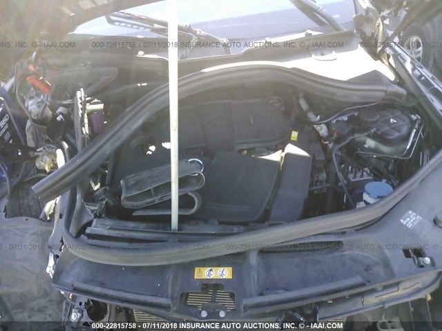 4JGDA5HB9DA205488 - 2013 MERCEDES-BENZ ML 350 4MATIC BLACK photo 10