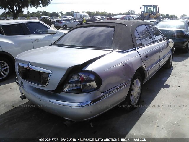 1LNHM97V0YY920264 - 2000 LINCOLN CONTINENTAL  SILVER photo 4