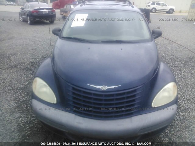 3C4FY58BX2T339893 - 2002 CHRYSLER PT CRUISER TOURING BLUE photo 6