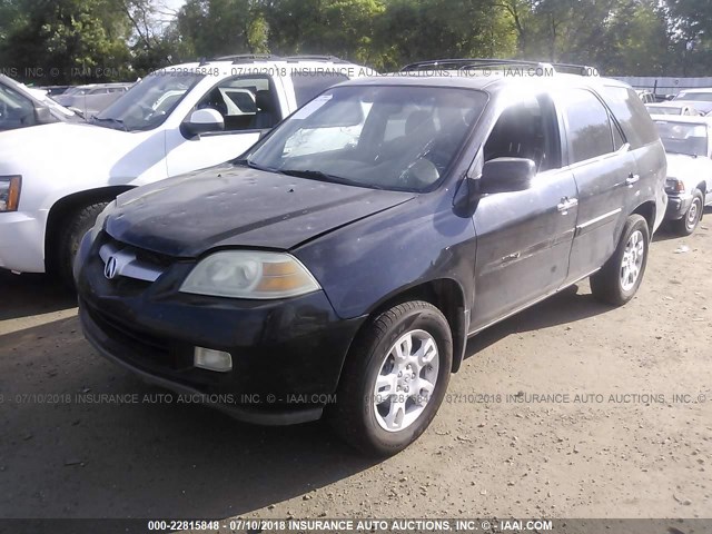 2HNYD18926H522630 - 2006 ACURA MDX TOURING შავი ფოტო 2