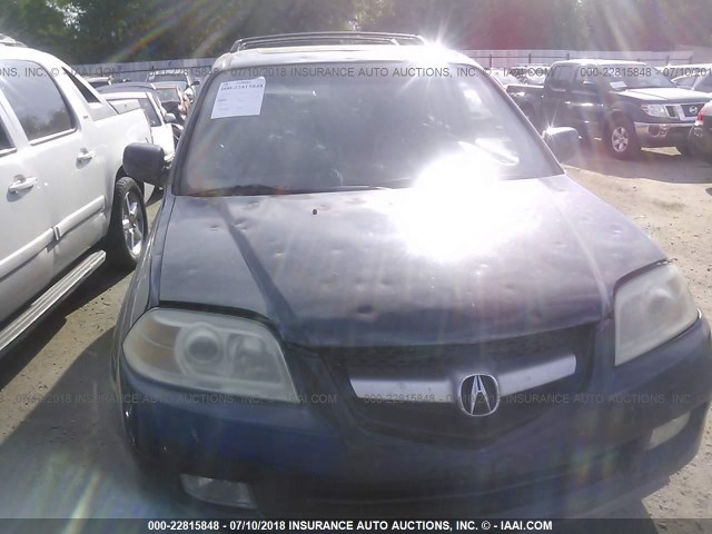 2HNYD18926H522630 - 2006 ACURA MDX TOURING შავი ფოტო 6