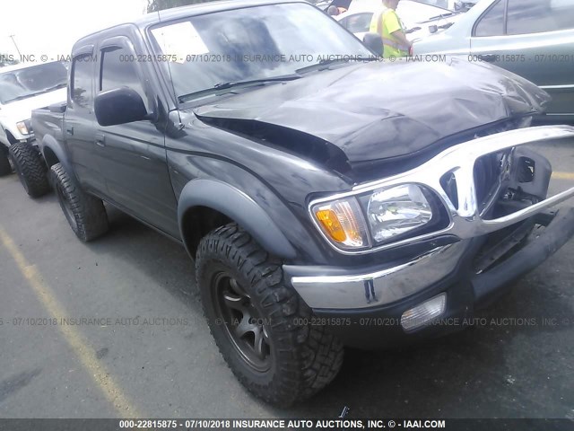 5TEHN72N23Z263360 - 2003 TOYOTA TACOMA DOUBLE CAB შავი ფოტო 1