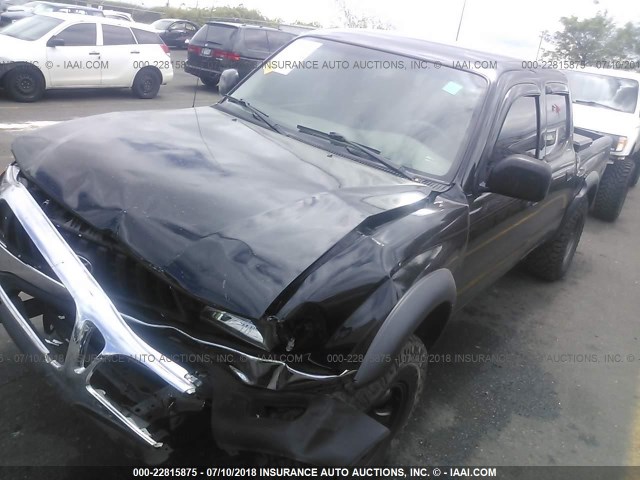 5TEHN72N23Z263360 - 2003 TOYOTA TACOMA DOUBLE CAB შავი ფოტო 2