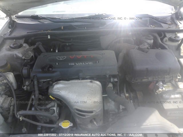 4T1BE32K82U510159 - 2002 TOYOTA CAMRY LE/XLE/SE Gümüş foto 10