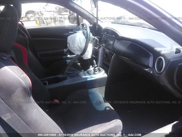 JF1ZNAA19D1708498 - 2013 TOYOTA SCION FR-S GRAY photo 5