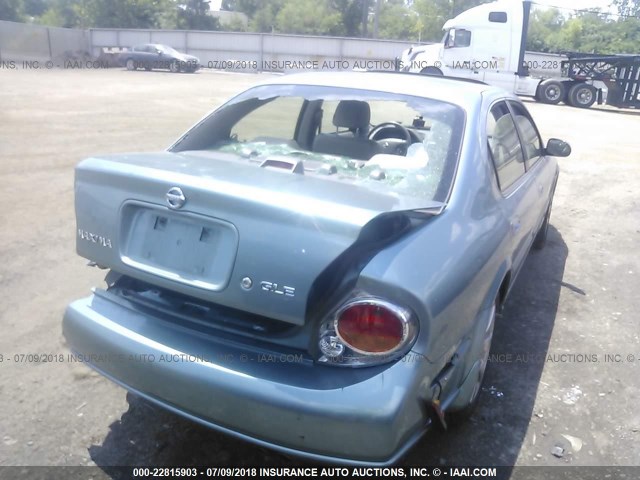 JN1DA31A12T306815 - 2002 NISSAN MAXIMA GLE/SE BLUE photo 4