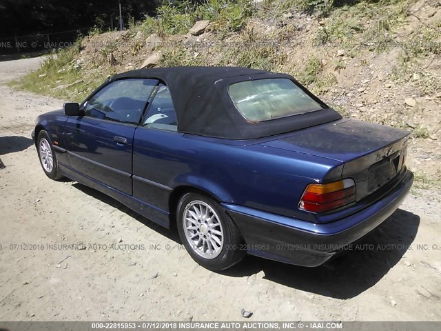 WBABJ7328WEA15644 - 1998 BMW 323 IC BLUE photo 3