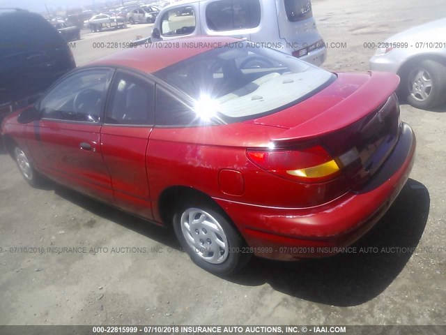 1G8ZP1288YZ101848 - 2000 SATURN SC1 RED photo 3