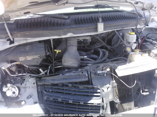 2B5WB35ZXYK130593 - 2000 DODGE RAM WAGON B3500 WHITE photo 10