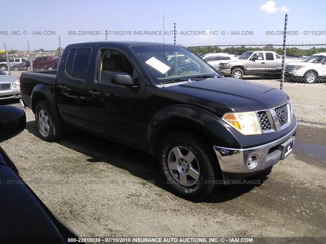 1N6AD07U47C400361 - 2007 NISSAN FRONTIER CREW CAB LE/SE/OFF ROAD BLACK photo 1