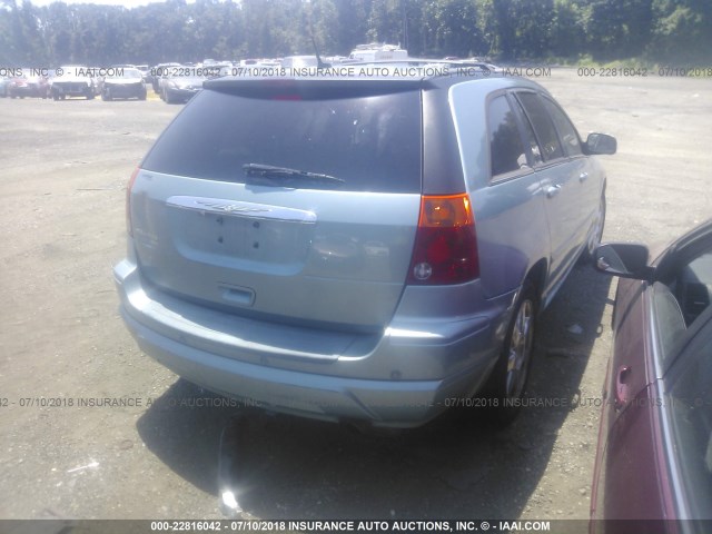 2A8GM68X48R612199 - 2008 CHRYSLER PACIFICA TOURING BLUE photo 4