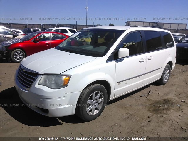 2A4RR5D12AR350700 - 2010 CHRYSLER TOWN & COUNTRY TOURING WHITE photo 2