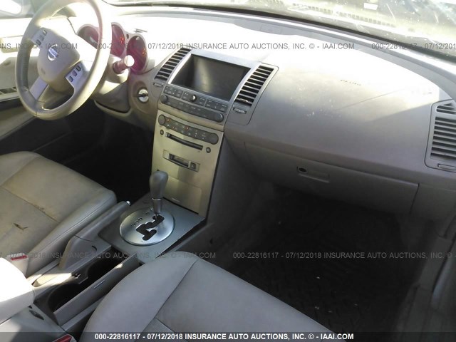 1N4BA41E44C870318 - 2004 NISSAN MAXIMA SE/SL SILVER photo 5