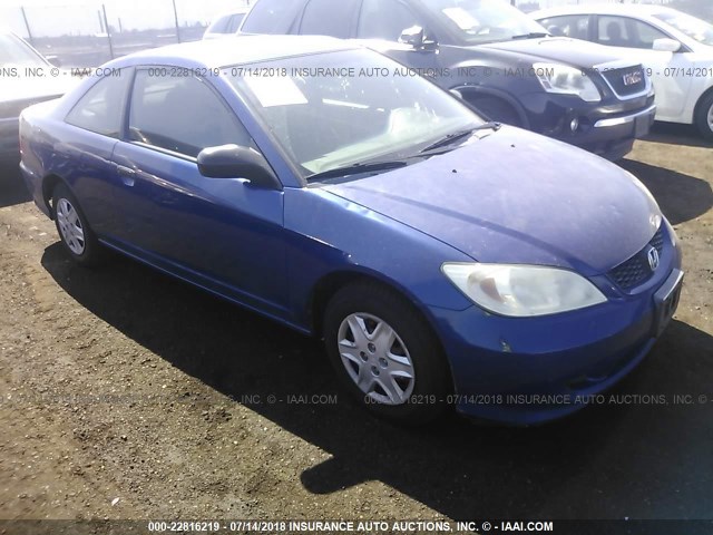 1HGEM22305L042284 - 2005 HONDA CIVIC DX VP Mavi foto 1