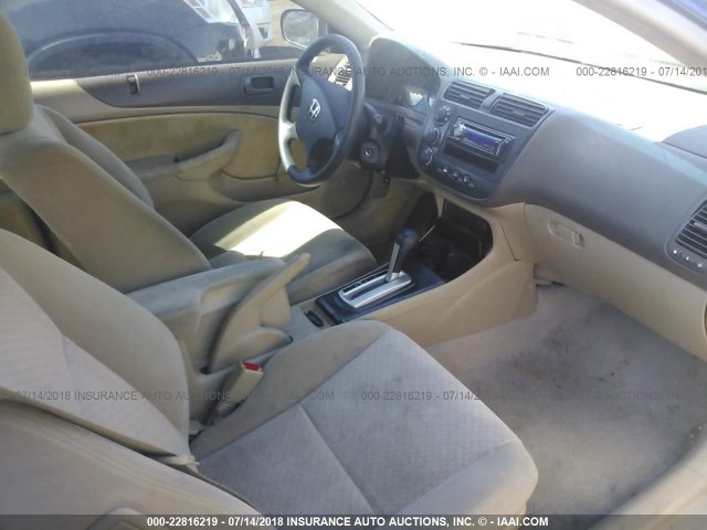 1HGEM22305L042284 - 2005 HONDA CIVIC DX VP Mavi foto 5