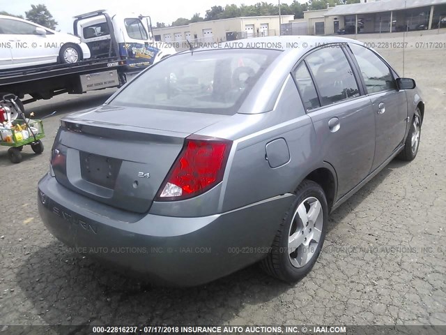 1G8AL55B86Z109081 - 2006 SATURN ION LEVEL 3 GRAY photo 4