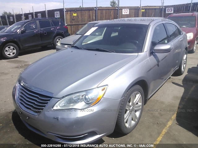 1C3CCBAB0DN761561 - 2013 CHRYSLER 200 LX SILVER photo 2