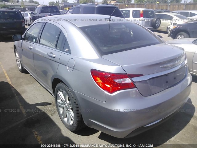 1C3CCBAB0DN761561 - 2013 CHRYSLER 200 LX SILVER photo 3