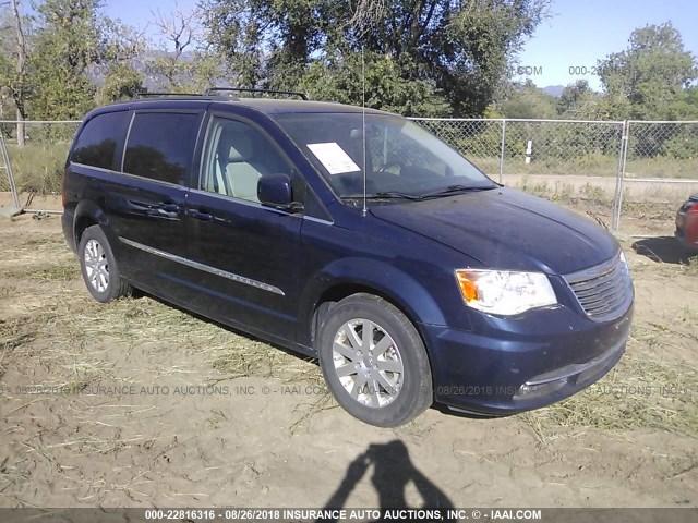 2C4RC1BGXFR546964 - 2015 CHRYSLER TOWN & COUNTRY TOURING Dark Blue photo 1