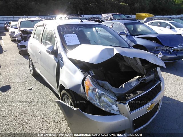 KL1TD6DE4AB117605 - 2010 CHEVROLET AVEO LS/LT ვერცხლისფერი ფოტო 1