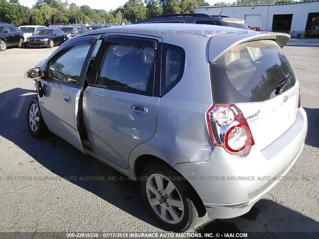 KL1TD6DE4AB117605 - 2010 CHEVROLET AVEO LS/LT ვერცხლისფერი ფოტო 3