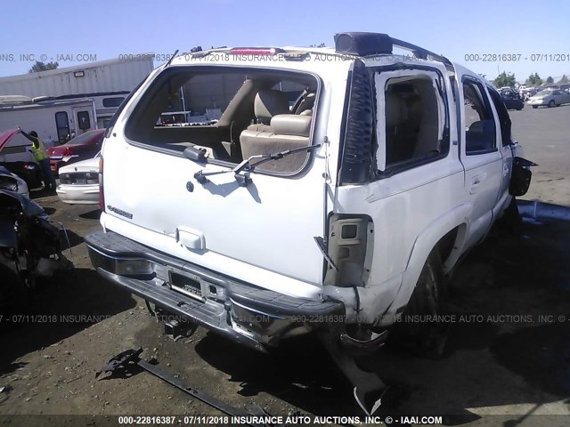 1GNEK13TX6R169840 - 2006 CHEVROLET TAHOE K1500 WHITE photo 4