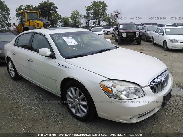 1G4HE57Y48U107002 - 2008 BUICK LUCERNE CXS WHITE photo 1