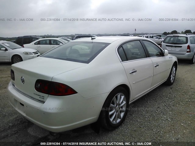 1G4HE57Y48U107002 - 2008 BUICK LUCERNE CXS WHITE photo 4