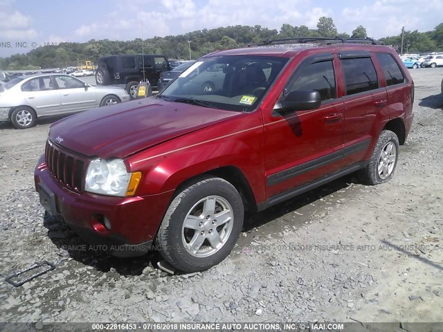 1J4GR48K76C147922 - 2006 JEEP GRAND CHEROKEE LAREDO/COLUMBIA/FREEDOM 红色 照片 2