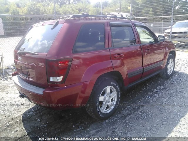 1J4GR48K76C147922 - 2006 JEEP GRAND CHEROKEE LAREDO/COLUMBIA/FREEDOM 红色 照片 4