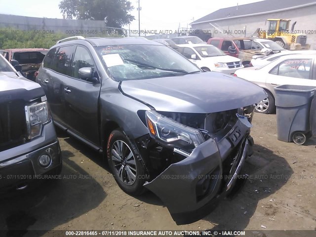 5N1DR2MM4HC668373 - 2017 NISSAN PATHFINDER S/SV/SL/PLATINUM GRAY photo 1