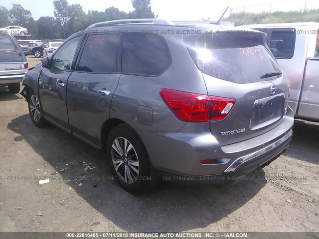 5N1DR2MM4HC668373 - 2017 NISSAN PATHFINDER S/SV/SL/PLATINUM GRAY photo 3