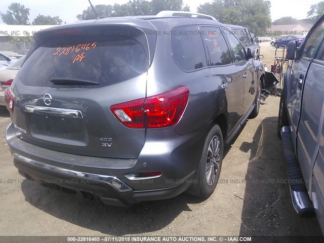 5N1DR2MM4HC668373 - 2017 NISSAN PATHFINDER S/SV/SL/PLATINUM 灰色 照片 4