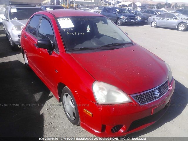 JS2RA62SX75353984 - 2007 SUZUKI AERIO RED photo 1