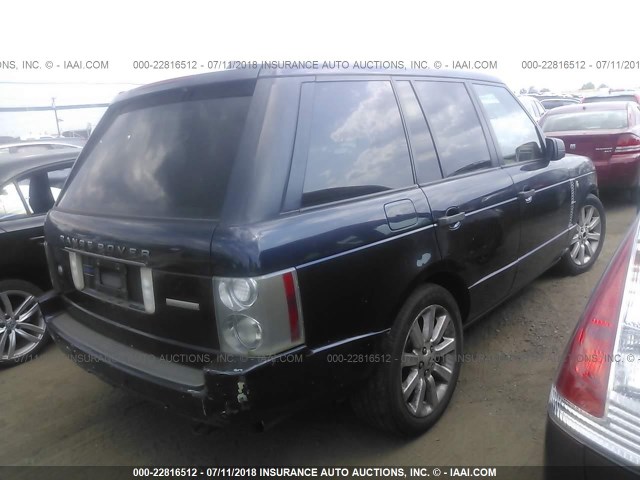 SALMF13446A217177 - 2006 LAND ROVER RANGE ROVER SUPERCHARGED BLACK photo 4