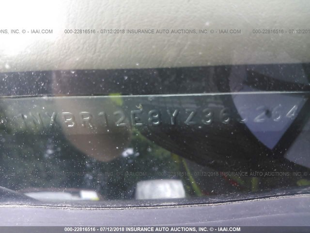 1NXBR12E8YZ365264 - 2000 TOYOTA COROLLA VE/CE/LE 勃艮第红 照片 9