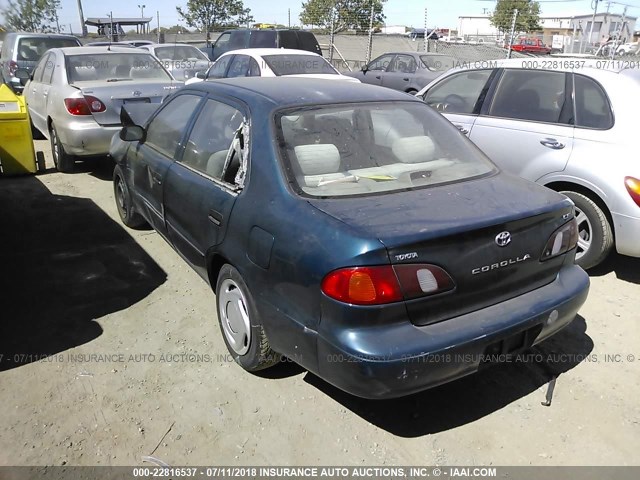 1NXBR12E8XZ212544 - 1999 TOYOTA COROLLA VE/CE/LE 蓝色 照片 3