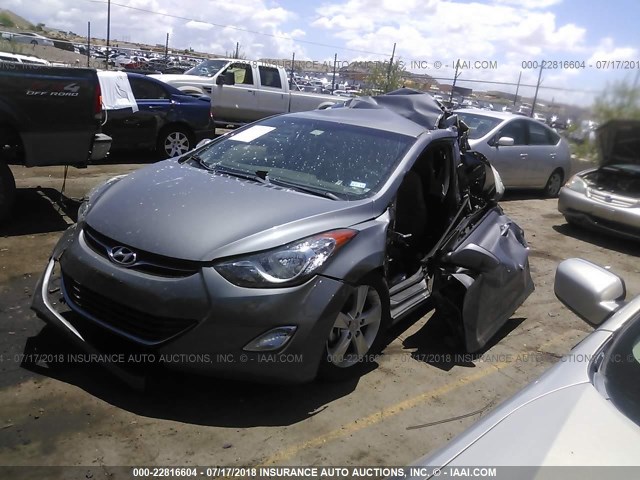 5NPDH4AE2DH378146 - 2013 HYUNDAI ELANTRA GLS/LIMITED GRAY photo 2