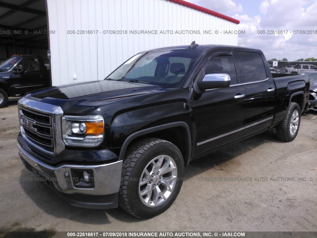 3GTU2VEC9FG214369 - 2015 GMC SIERRA K1500 SLT BLACK photo 2