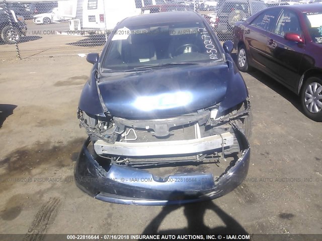 2HGFA16978H502712 - 2008 HONDA CIVIC EXL 蓝色 照片 6