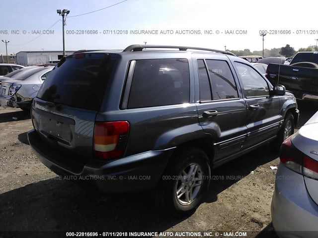 1J4GW48S24C165718 - 2004 JEEP GRAND CHEROKEE LAREDO/COLUMBIA/FREEDOM 蓝色 照片 4