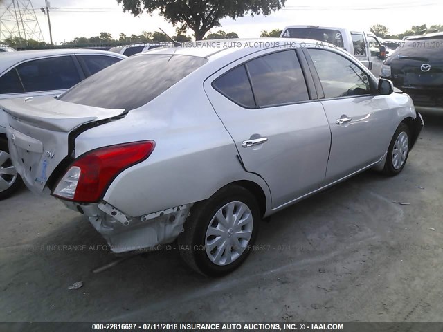 3N1CN7AP7EK438245 - 2014 NISSAN VERSA S/S PLUS/SV/SL SILVER photo 4